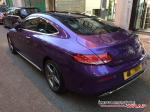 Mercedes-Benz C250 Coupe Gloss Metallic Purple by Impressive Wrap 2016 года